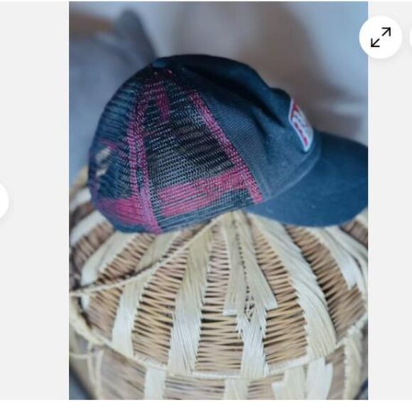 Polo Jeans Ralph Lauren Strap Back Hat Cap RL Black Red Baseball - Picture 2 of 6